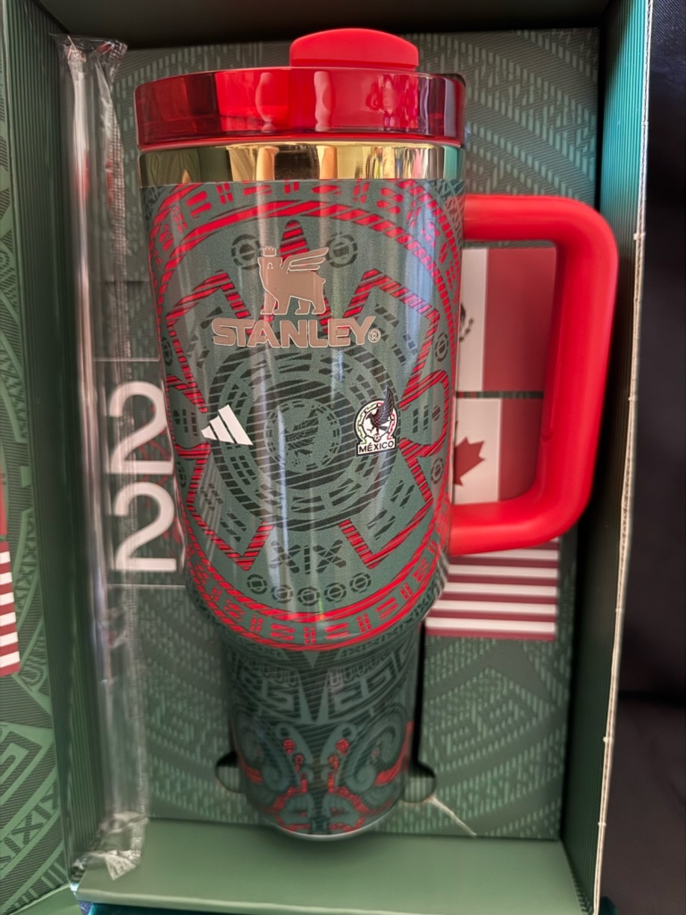 New Stanley 40oz Special World Cup 2026 Box Bag Straw Topper Straw Tumbler Set - Picture 2 of 16